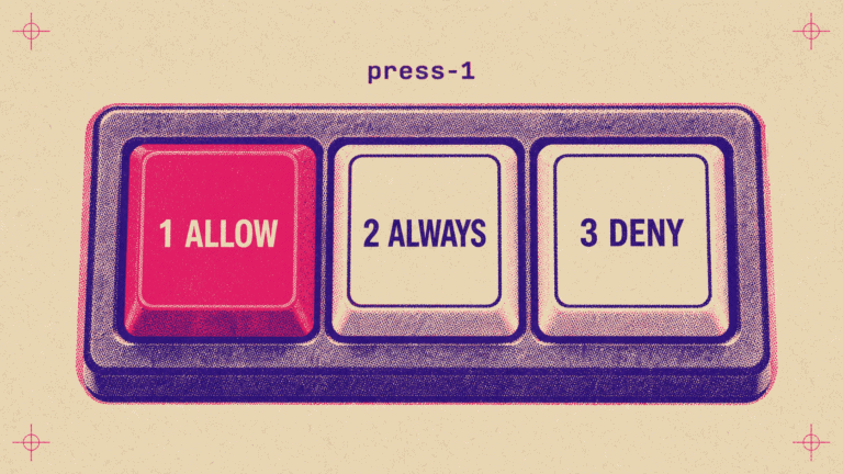 Три клавиши Allow, Always и Deny в утилите press-1