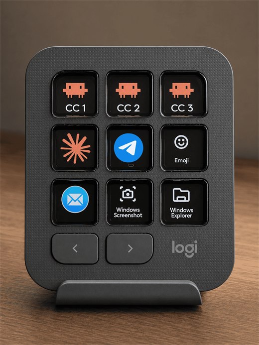 Клавиши press-1 на Logitech MX Creative Console